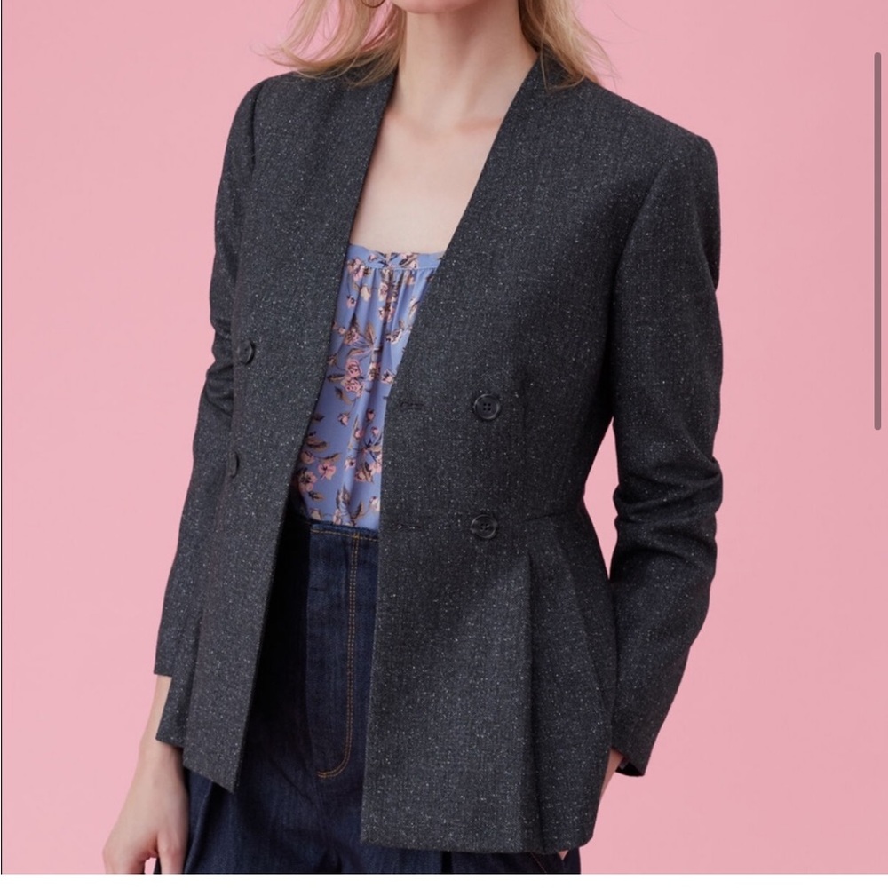 Rebecca Taylor Herringbone Blazer